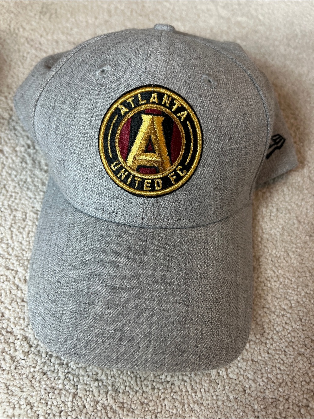 New Era Gray Atlanta United FC Embroidered Logo Cap SnapBack